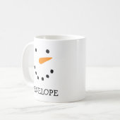 Personalisierte Snowman-Tasse Kaffeetasse (Vorderseite Links)