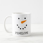 Personalisierte Snowman-Tasse Kaffeetasse (Links)