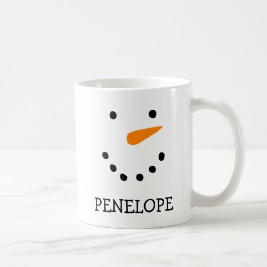 Personalisierte Snowman-Tasse Kaffeetasse (Rechts)