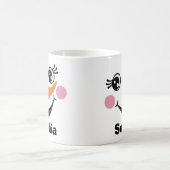 Personalisierte Snowman-Tasse mit Individuelle Nam Kaffeetasse (Mittel)