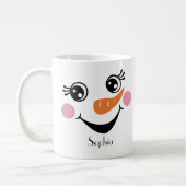 Personalisierte Snowman-Tasse mit Individuelle Nam Kaffeetasse (Links)