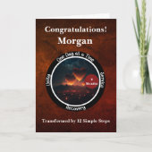 Personalisierte Sobriety Meilenstein Card - Herz Karte (Vorderseite)