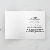 Personalisierte Sobriety-Meilenstein-Karte Karte (Innenseite)