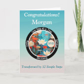 Personalisierte Sobriety-Meilenstein-Karte Karte (Vorderseite)