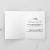 Personalisierte Sobriety-Meilenstein-Karte Karte (Innenseite)