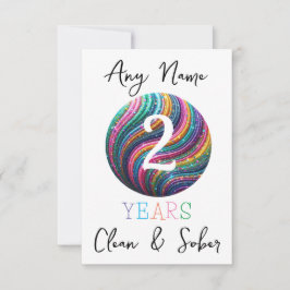 Personalisierte Sobriety Sober Geburtstagsfeier