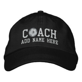 Personalisierte Soccer Coach Cap Bestickte Baseballkappe
