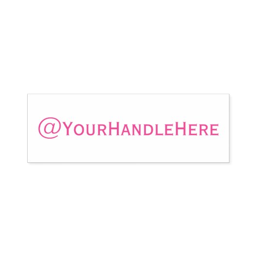 Personalisierte Social Media Handle selbstbewusste Permastempel (Design)