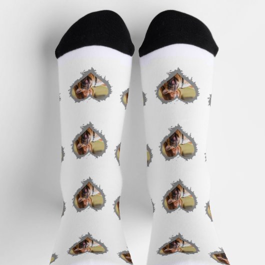 Personalisierte Socken aus elegantem Foto (Oben)
