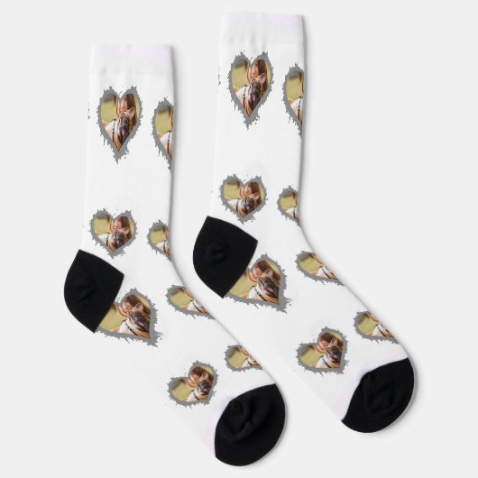 Personalisierte Socken aus elegantem Foto (Rechts)