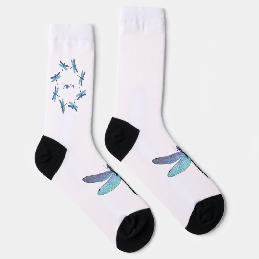 Personalisierte Socken für Libellen (Rechts)