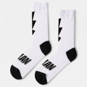 Personalisierte Socken mit Blitzdesign (Linkes Detail)