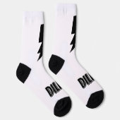 Personalisierte Socken mit Blitzdesign (Rechts)