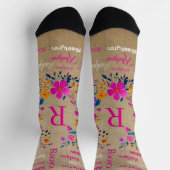 Personalisierte Socken mit Ihrem Namen  (Oben)