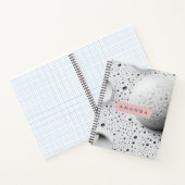 Personalisierte Soft Gray Bubble Textur Notizblock (Innenseite)
