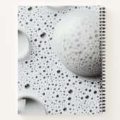 Personalisierte Soft Gray Bubble Textur Notizblock (Rückseite)