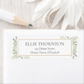 Personalisierte Soft Spring Blätter Rücksendeadres (Insitu)