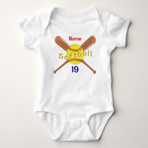 Personalisierte Softball-Baby-Dusche, SoftballTutu Baby Strampler