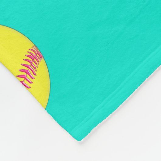 Personalisierte Softball-Fleece-Blanken in jeder F Fleecedecke (Ecke)