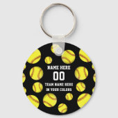 Personalisierte Softball-Geschenke billig in Ihren Schlüsselanhänger (Vorderseite)