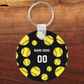 Personalisierte Softball-Geschenke billig in Ihren Schlüsselanhänger (Rückseite)