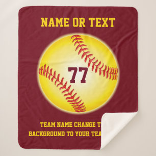 Personalisierte Softball-Geschenke für Senioren Sherpadecke