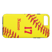 Personalisierte Softball iPhone 7 Plusfall Case-Mate iPhone Hülle (Rückseite (Horizontal))