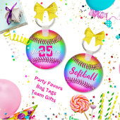 PERSONALISIERTE Softball-Schlüsselanhänger mit Nam Schlüsselanhänger