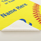Personalisierte Softball Senior Night Geschenke, S Sherpadecke (3/4)