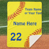 Personalisierte Softball Senior Night Geschenke, S Sherpadecke