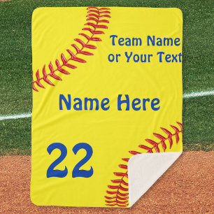 Personalisierte Softball Senior Night Geschenke, S Sherpadecke