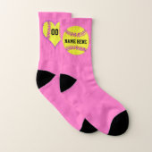 Personalisierte Softball-Socken ändern Rosa, jede Socken (Paar)