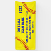 Personalisierte Softball Team Banner mit Ihrem TEX (Vertikal)