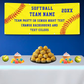 Personalisierte Softball Team Banner mit Ihrem TEX