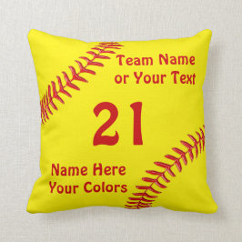 Personalisierte Softball-Team-Geschenke, Kissen