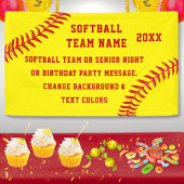 Personalisierte Softball-Teambanner, Ihre FARBEN Banner