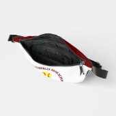 Personalisierte Softballspielerin der Maroon High  Bauchtasche (Offen)