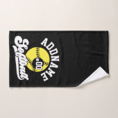 Personalisierte Software Player ADD NAME Retro Tea Badhandtuch Set (Handtuch)