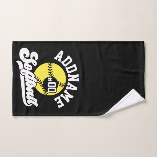 Personalisierte Software Player ADD NAME Retro Tea Badhandtuch Set (Handtuch)