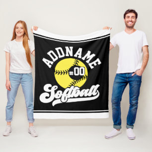 Personalisierte Software Player ADD NAME Retro Tea Fleecedecke