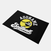 Personalisierte Software Player ADD NAME Retro Tea Fußmatte (Schrägansicht)