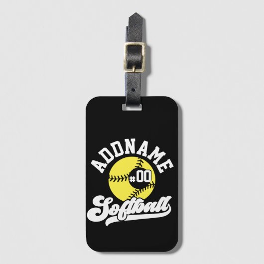Personalisierte Software Player ADD NAME Retro Tea Gepäckanhänger (Vorderseite Vertikal)