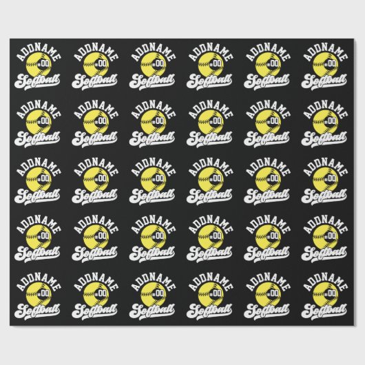 Personalisierte Software Player ADD NAME Retro Tea Geschenkpapier (Flach)