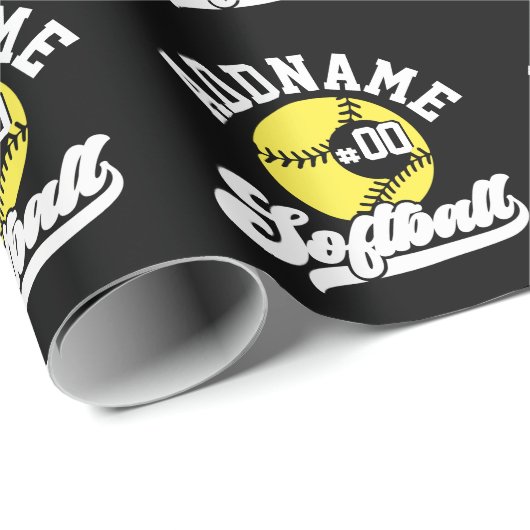 Personalisierte Software Player ADD NAME Retro Tea Geschenkpapier (Rolleneckpunkt)