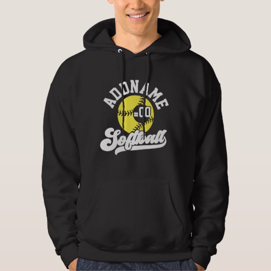Personalisierte Software Player ADD NAME Retro Tea Hoodie (Vorderseite)