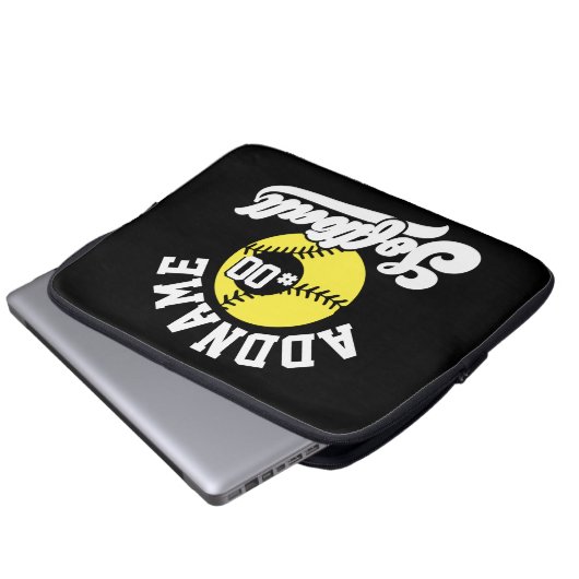 Personalisierte Software Player ADD NAME Retro Tea Laptopschutzhülle (Vorne Knopf)