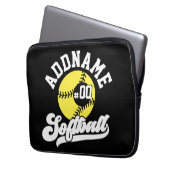 Personalisierte Software Player ADD NAME Retro Tea Laptopschutzhülle (Vorderseite Links)