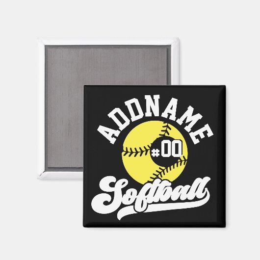 Personalisierte Software Player ADD NAME Retro Tea Magnet (Vorderseite/Rückseite)