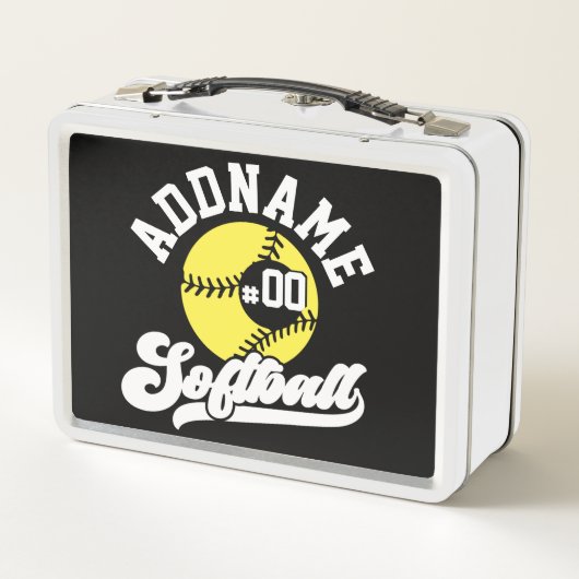 Personalisierte Software Player ADD NAME Retro Tea Metall Brotdose (Rückseite)