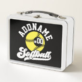 Personalisierte Software Player ADD NAME Retro Tea Metall Brotdose (Vorderseite)